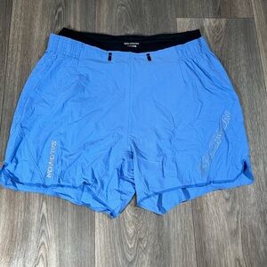 Men’s Salomon 5” Running Shorts Sz M Never Worn